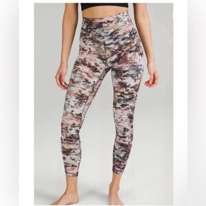 Lululemon Align High Rise Yoga Pant 28" SIZE 6 Future Utopia Multi Pink Pants